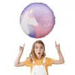 dekoracja prezent na urodziny balon foliowy jednorozec happy birthday rozowy 18 rnd