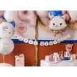 dekoracja prezent na urodziny balon foliowy kotek happy birthday rozowy 18 rnd