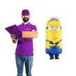 dekoracja prezent na urodziny balon foliowy minionek mel minionki na hel 48