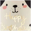 dekoracja prezent na urodziny balon foliowy piesek happy birthday 18 rnd