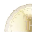 dekoracja prezent na urodziny balon foliowy you are the best kremowo zloty matowy 18 rnd