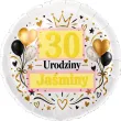 dekoracja prezent na urodziny balon foliowy z imieniem elegant personalizacja do girland