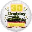 dekoracja prezent na urodziny balon foliowy z imieniem zolnierz czolg personalizacja militaria
