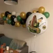 dekoracja prezent na urodziny dla wedkarza balon foliowy zlota rybka imie rybak bialy 18