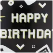 dekoracja prezent na urodziny gracza balon foliowy gaming happy birthday czarny 18 rnd