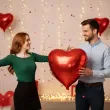 dekoracja prezent na walentynki dzien kobiet balon foliowy xl serce czerwone 24 hrt