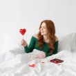dekoracja prezent na walentynki mini balon foliowy serce na patyczku czerwony rocznica 3 hrt