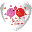 dekoracja prezent na walentynki urodziny rocznice balon foliowy serce love you 18 hrt