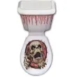 dekoracja przyklejana halloween wc 1 czaszka