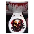dekoracja przyklejana halloween wc klaun 61 x 30 cm