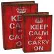 dekoracja pudelko keep calm and carry on ootb 2 szt