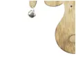 dekoracja renifer z dzwoneczkami drewno braz arpex 24 cm