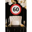 dekoracja sali na 60 urodziny tablica powitalna znak zakazu liczba 60 traffic birthday