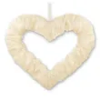 dekoracja serce z tasiemka dekoracjepolska ecru