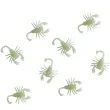 dekoracja skorpiony swiecace bialy guirca 6 cm 8 szt