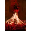 dekoracja stolu na halloween obrus plamy krwi zakrwawiony czarny papierowy 180x120 cm