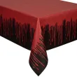 dekoracja stolu na halloween obrus plamy krwi zakrwawiony czarny papierowy 180x120 cm