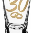 dekoracja stolu na rocznice slubu oszukany kieliszek do wodki liczba 30 perlowe gody 25 ml