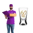dekoracja stolu na rocznice slubu oszukany kieliszek do wodki liczba 60 diamentowe gody 25 ml