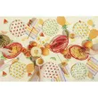 dekoracja stolu na urodziny garden party obrus papierowy hawajskie owoce 180x120 cm