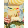 dekoracja stolu na urodziny garden party obrus papierowy hawajskie owoce 180x120 cm