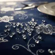 dekoracja stolu na wesele komunie diamentowe krysztalki konfetti bezbarwne 12mm 1op