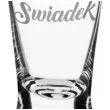 dekoracja stolu na wesele oszukany slubny kieliszek do wodki swiadek silver wedding 25 ml