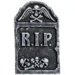 dekoracja styropianowa nagrobek rip i kosci carnival 56 cm