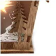 dekoracja swiateczna szopka led drewno guirca 11 cm