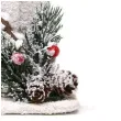 dekoracja swiateczny domek led drewno guirca 17 cm