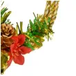 dekoracja swiateczny wieniec zloty arpex 16 cm
