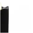 dekoracja swieca led brokatowy krzyz czarno srebrny 17x5 cm