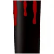 dekoracja swieca led splywajaca krew czarno czerwony 17x5 cm