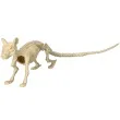 dekoracja szkielet szczura kremowy guirca 20 cm