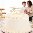 dekoracja tortu na komunie swieta personalizowany topper na tort imie zloty lustrzany