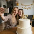 dekoracja tortu na sakrament bierzmowania personalizowany topper na tort imie zloty lustrzany