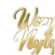 dekoracja tortu na urodziny topper akrylowy wszystkiego najlepszego zloty lustrzany 15 cm