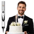 dekoracja tortu na wesele slub fontanna tortowa raca maz gold wedding 18 cm