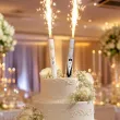 dekoracja tortu na wesele slub fontanna tortowa raca zona gold wedding 18 cm