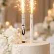 dekoracja tortu na wesele slub fontanna tortowa raca zona gold wedding 18 cm