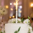 dekoracja tortu na wesele slub fontanna tortowa raca zona gold wedding 18 cm