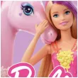 dekoracja tortu oplatek barbie i jednorozec 20 cm dekora