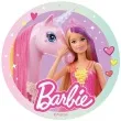 dekoracja tortu oplatek barbie i jednorozec 20 cm dekora
