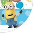 dekoracja tortu oplatek bc minionki 16 cm dekora
