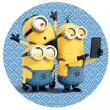 dekoracja tortu oplatek bc minionki 20 cm dekora