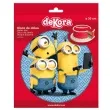 dekoracja tortu oplatek bc minionki 20 cm dekora