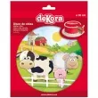 dekoracja tortu oplatek bc zwierzeta na farmie 20 cm dekora