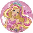 dekoracja tortu oplatek elastyczny bezglutenowy barbie 16 cm dekora