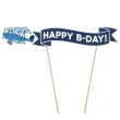 dekoracja tortu piker happy b day samolocik 19 cm