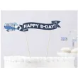 dekoracja tortu piker happy b day samolocik 19 cm